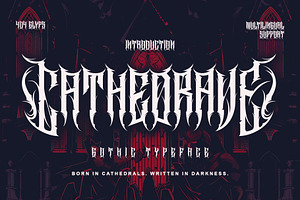Cathedrave – Gothic Blackleter Font