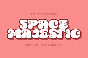 Space Majestic, a Sans Serif Font by ahweproject (Thumbnail 2 of 10)