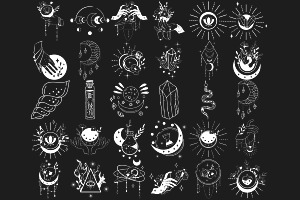 Tattoos Set 4 Procreate Brush Stamps