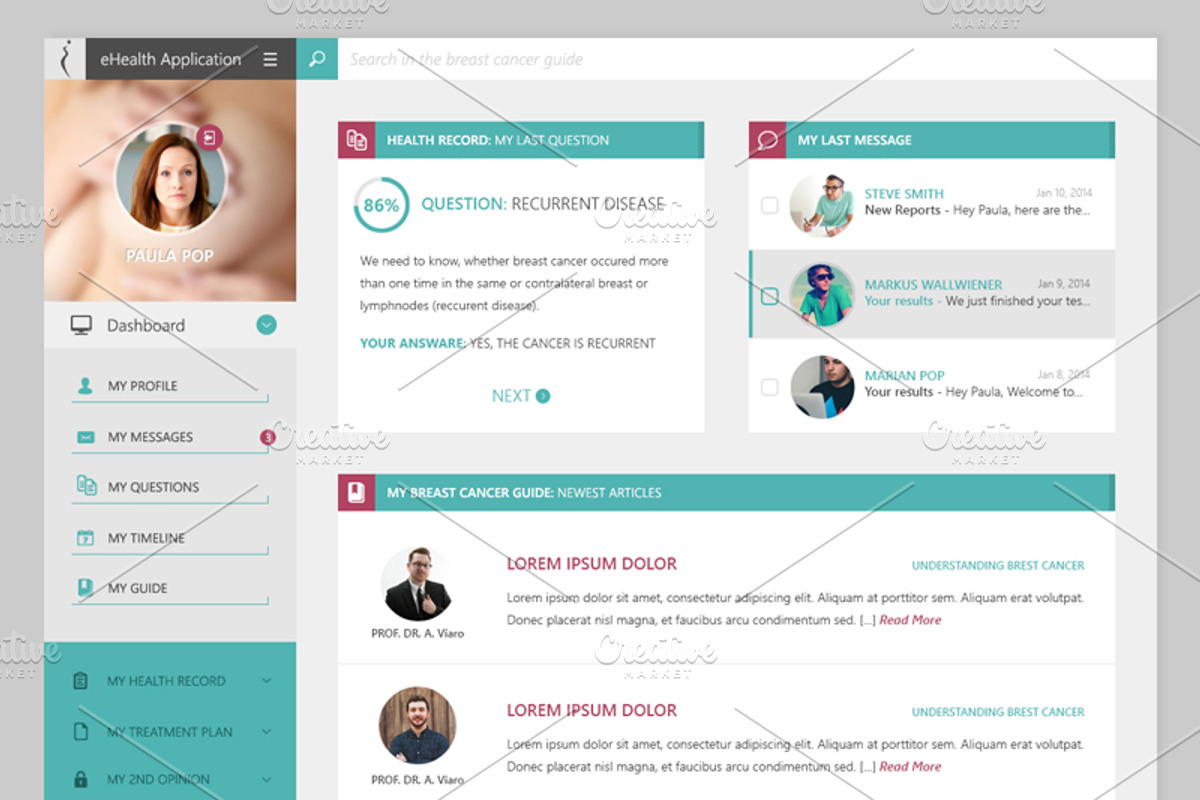 Health Web App, an App Template by Creatiph Market (Photo 1 of 2)