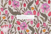 Morris Floral Pattern and Motifs, a Pattern Graphic by likorbut (Thumbnail 2 of 11)