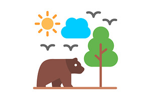 Wildlife Flat Icon, a Duotone Icon by Pexelpy