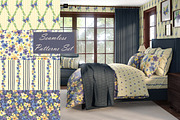 Watercolor Romantic Flower Patterns, a Pattern Graphic by Oksana Dovhopol Art (Thumbnail 1 of 15)