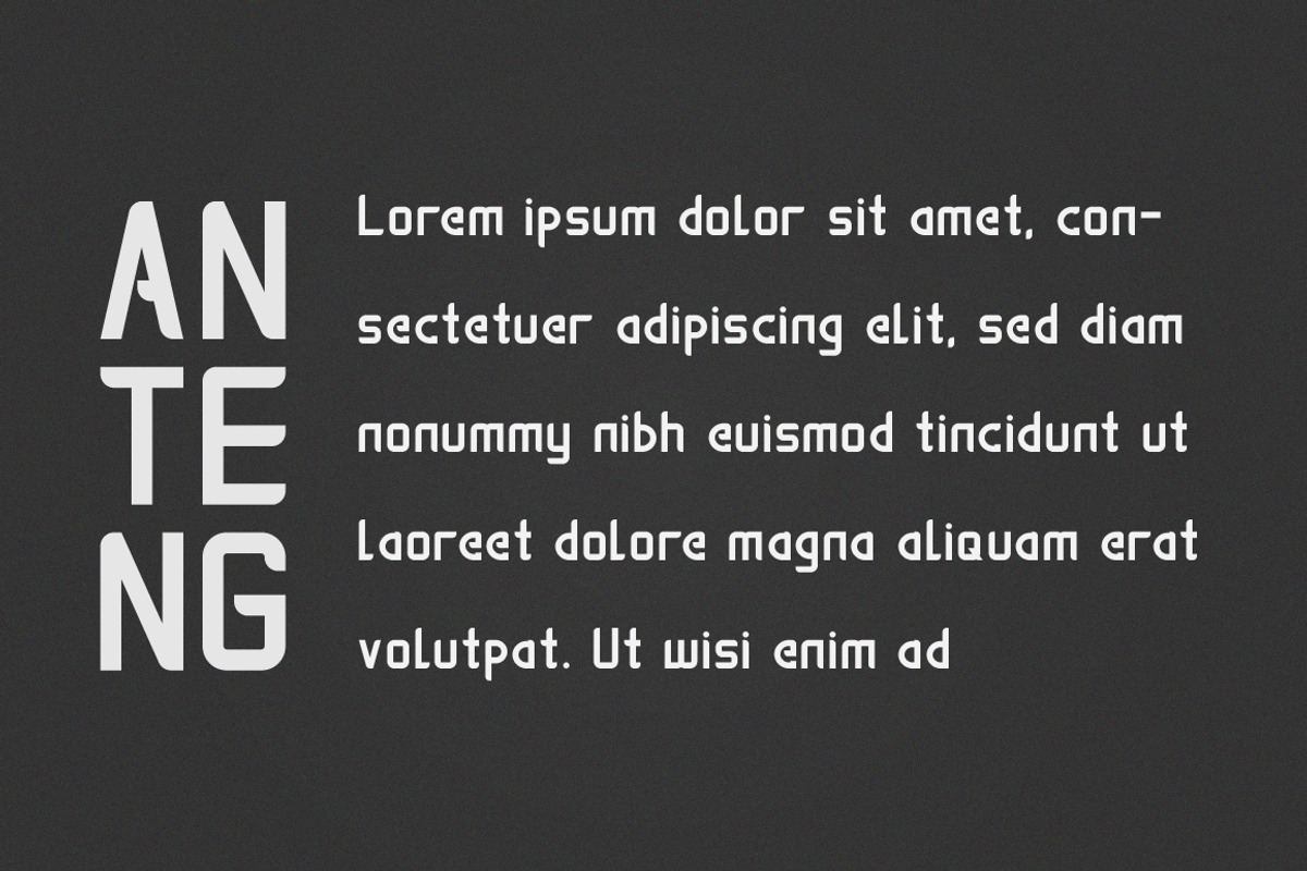 Anteng | Dual Width Font preview 4