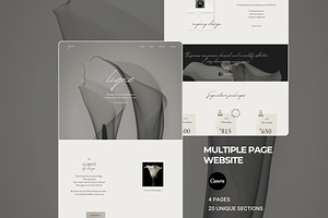 Services Website Canva Template, a Landing Page Template by Studio Suvelle