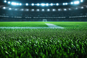 Night field in empty stadium, a Photo by Beautiful things