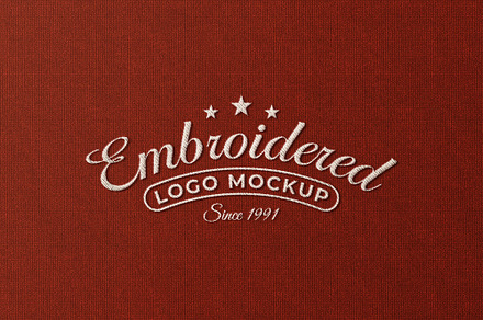 Embroidered Stitched Logo Mockup, a Product Mockup by Smart Works