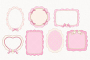 Coquette Frame Clipart, a Decorative Illustration by TitaLivingArt (Thumbnail 3 of 10)