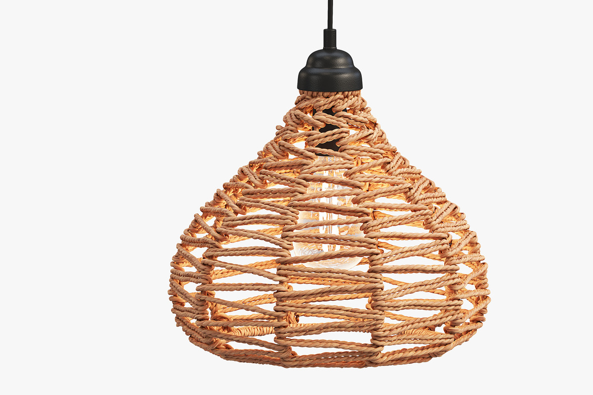 Joybird Nezz (Natural) Ceiling Lamp, a Light 3D Model by 3dmitruk (Photo 2 of 13)