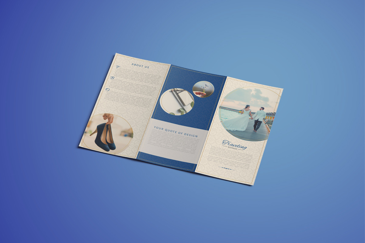 Traveling Business Trifold Brochure, a Brochure Template by Design with Qurat (Photo 5 of 9)