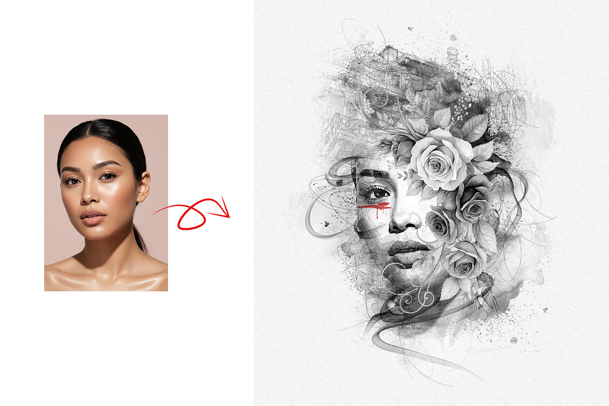Mixed Art Photo Effect Template, an Action Add-On by MRI STUDIO (Photo 7 of 18)