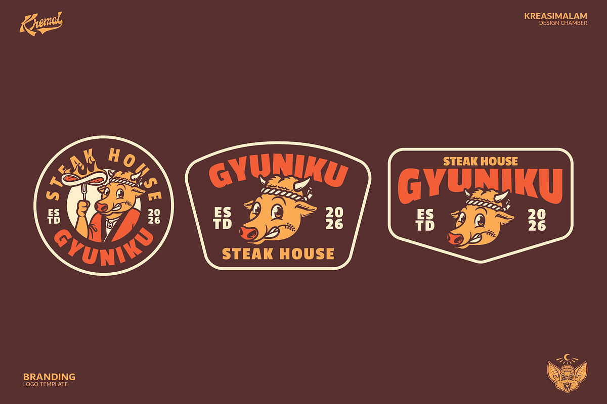 Gyuniku Logo Template, a Branding & Logo Template by Kreasi Malam (Photo 5 of 9)