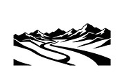 50 Mountain Landscape Silhouette Bun, an Illustration by Designer_Momina (Thumbnail 5 of 51)