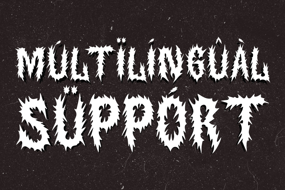 Highlose Black Metal Font, a Blackletter Font by Letterhend Studio (Photo 8 of 9)