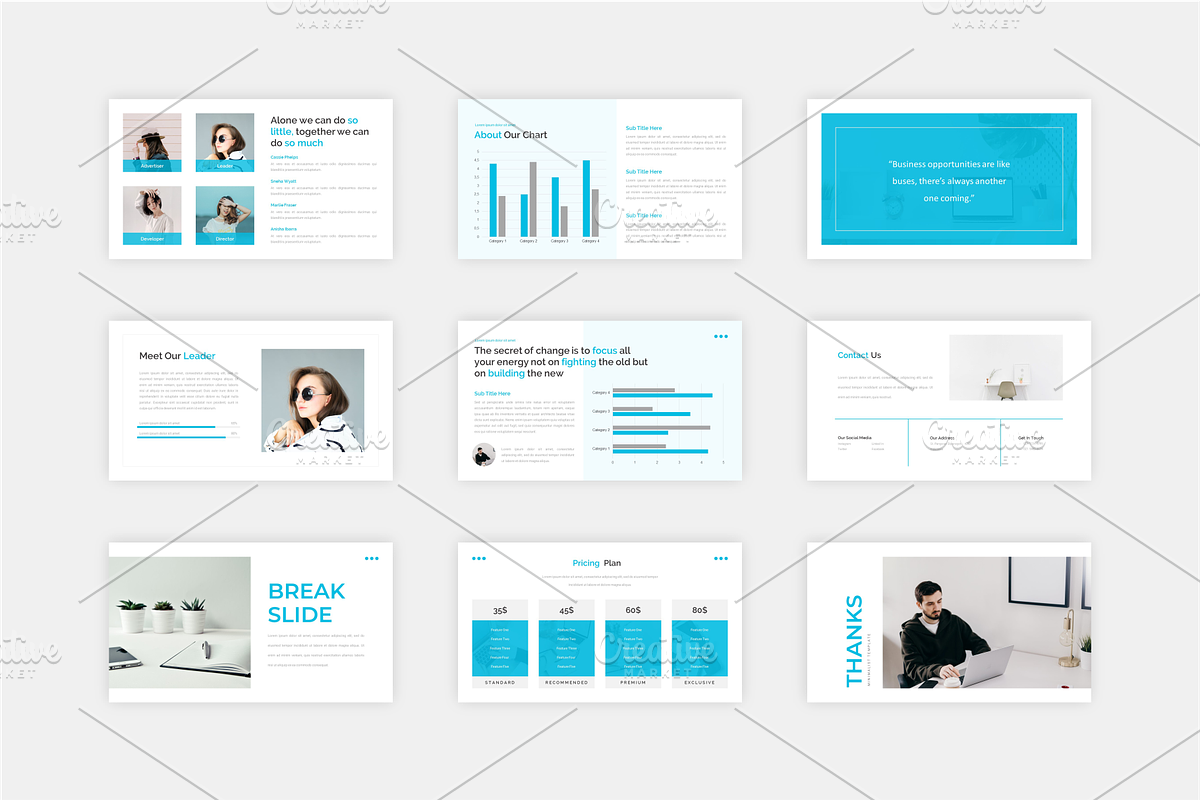 Minimalist Presentation Bundle, a Presentation Template by Artiveko (Photo 3 of 4)