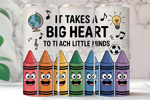 Early Ed Teacher Heart Tumbler, an Arts & Entertainment Photo by LamanAzalea
