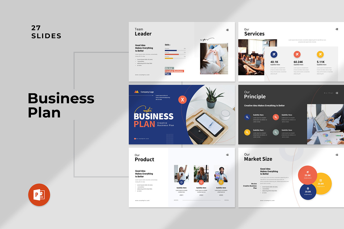 Business Plan Presentation Template, a Presentation Template by Studio_Clarity (Photo 1 of 6)