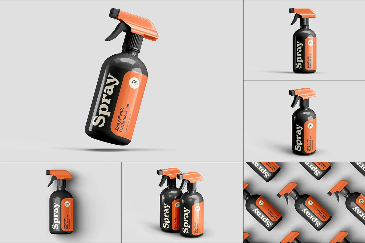 Spray Bottle Mock-up, a Product Mockup by zippypixelstudio (Photo 1 of 12)
