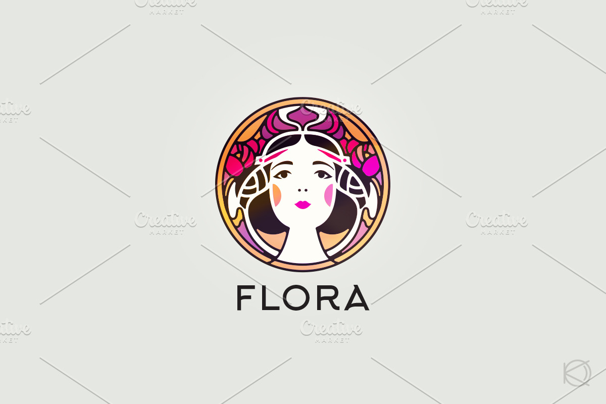 Elegant art nouveau logo, a Branding & Logo Template by OlgaKiseleva (Photo 2 of 6)