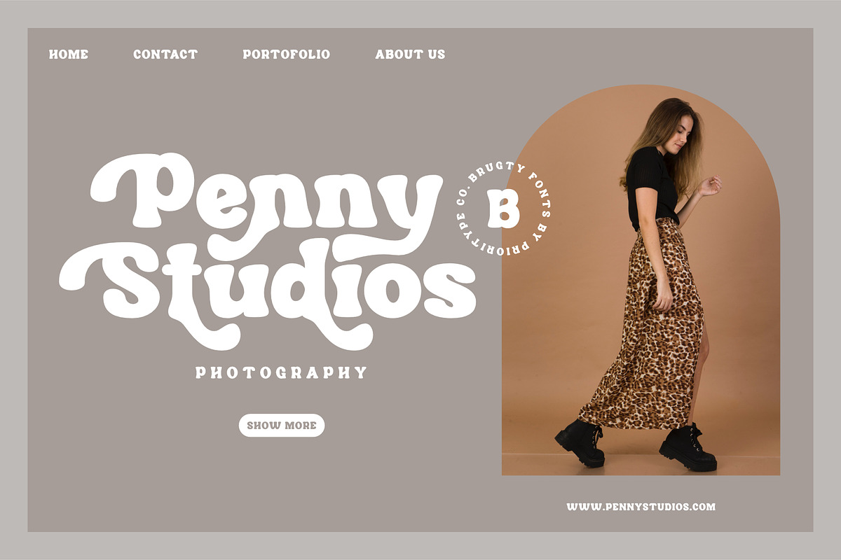Brugty - Thick Display Fonts, a Serif Font by Prioritype Co (Photo 9 of 15)