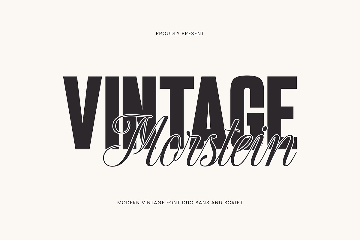 Morstein Vintage | Modern Font Duo, a Sans Serif Font by Typoraith Co (Photo 1 of 10)
