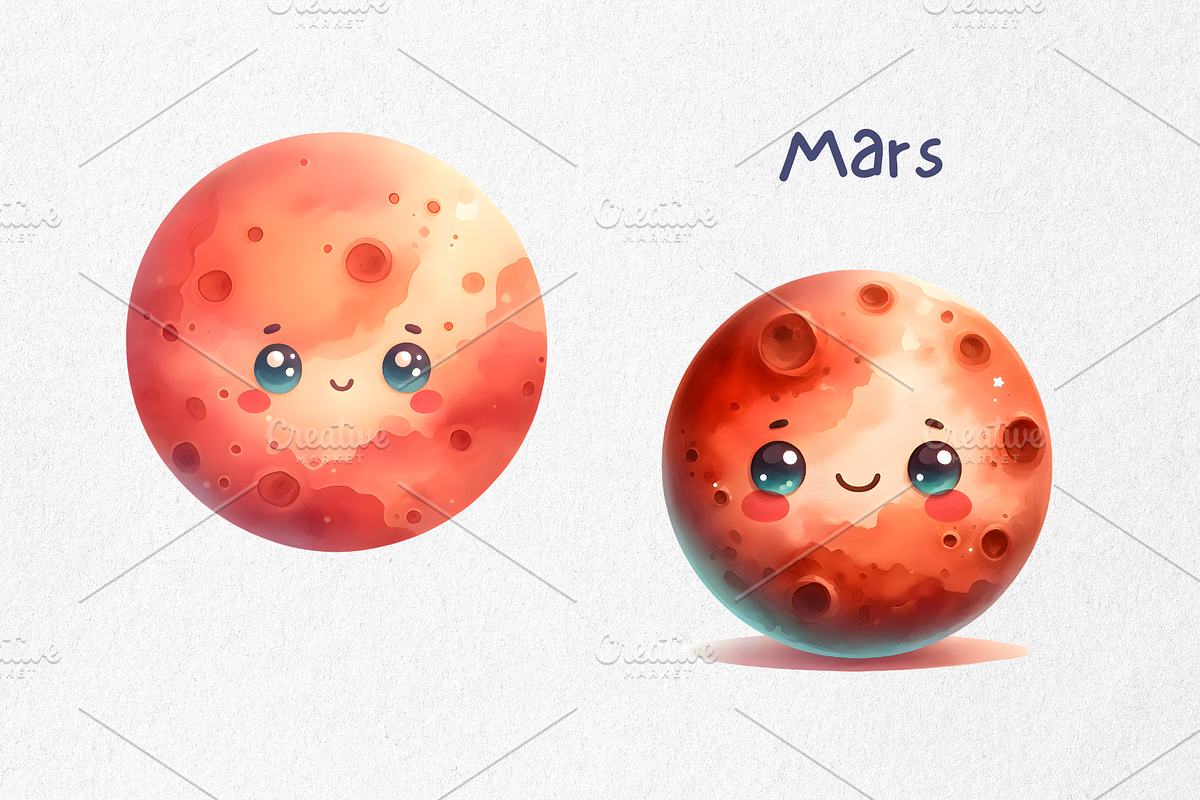 Cute Space Object Clipart, an Education Illustration by jvxvxnism (Photo 7 of 16)