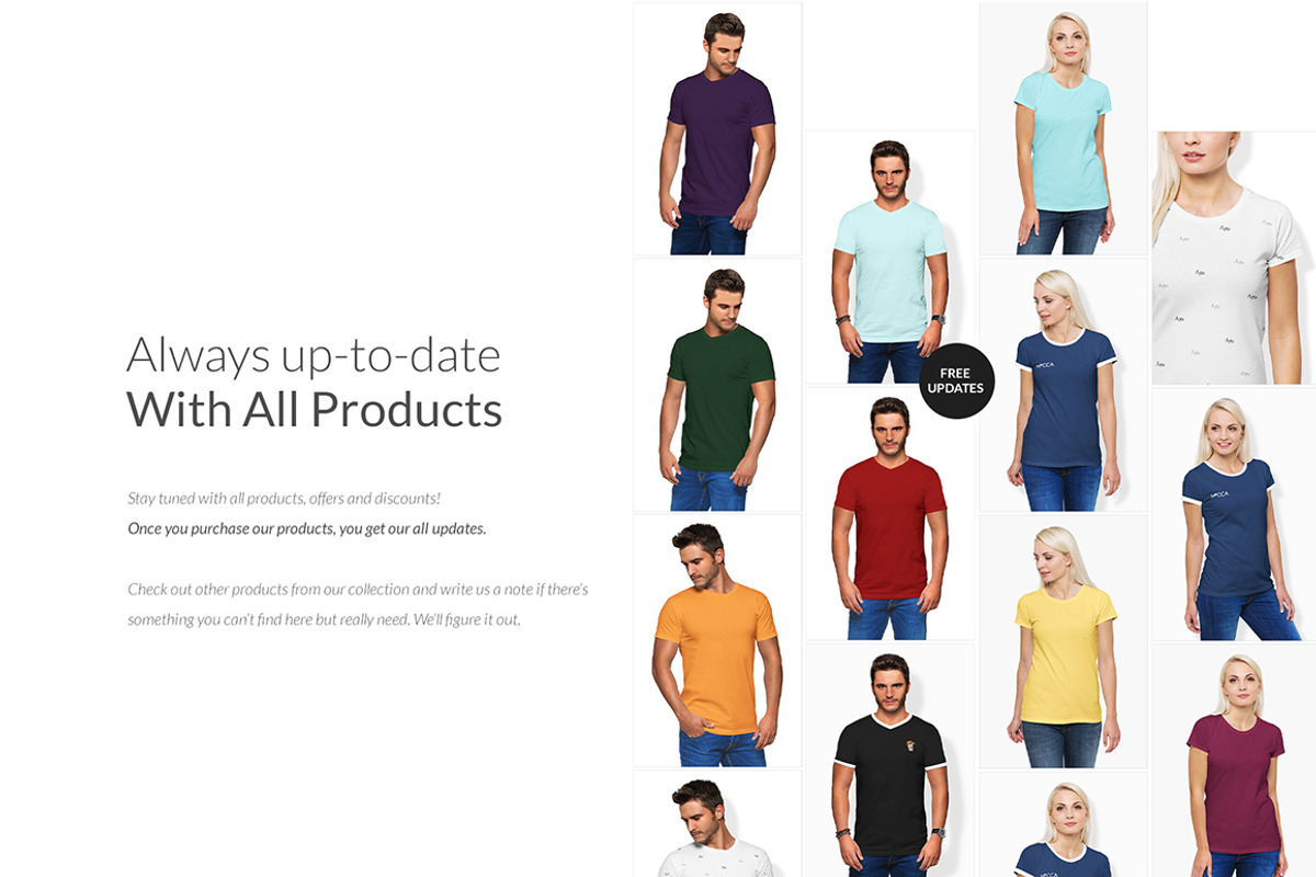 T-SHIRTS BUNDLE 20xMock-ups + DEMO, a Books & Magazine Mockup by Apparel_Mockups (Photo 24 of 28)