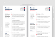 Resume Template Denise, a Resume Template by Olympia Resume (Thumbnail 3 of 5)
