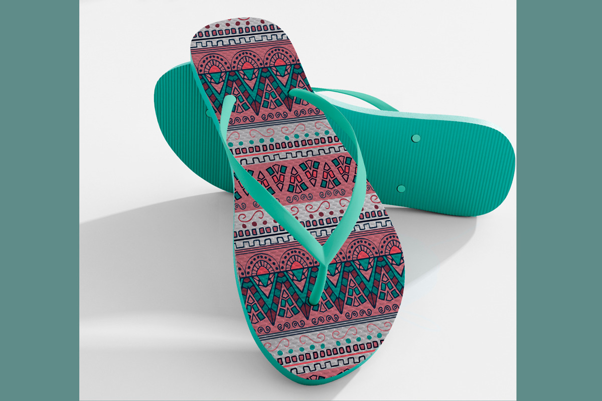 Realistic Flip Flops Mock up, a Product Mockup by zeffir (Photo 3 of 4)