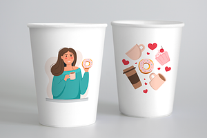 GIRLS And COFFEE Illustrations