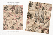 Wedding Winter Junk Journal Pages, a Background Graphic by Markicha Art (Thumbnail 3 of 5)