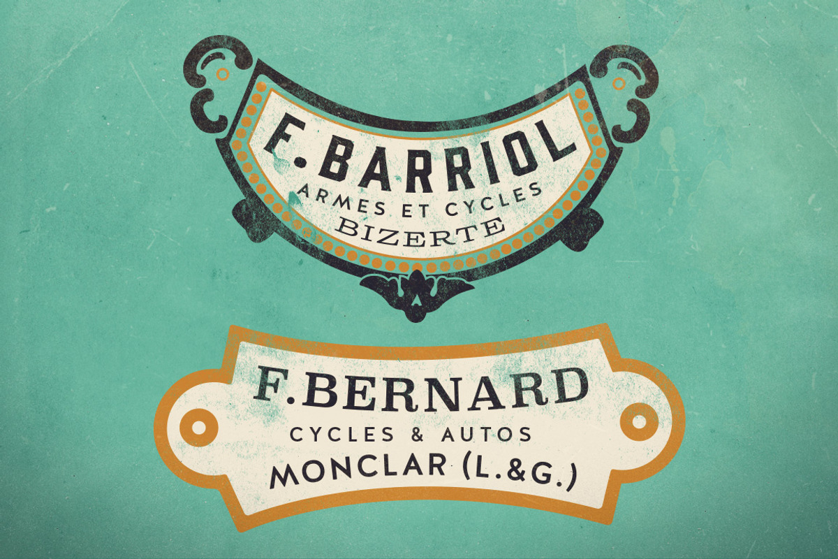 Vintage Bicycle Shields preview 3