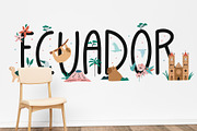 Ecuador Illustrated Vector Map, an Illustration by danceyourlife (Thumbnail 7 of 8)