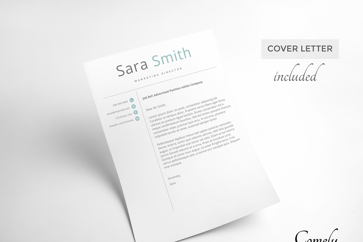 CV Template | Resume Template, a Resume Template by Comely Design Studio (Photo 4 of 4)