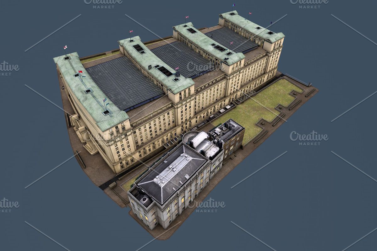 Ministry of Defence, London, UK, an Architecture 3D Model by Vertex Modelling (Photo 2 of 9)