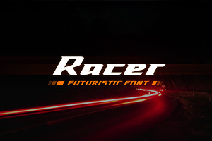Racer Futuristic Font