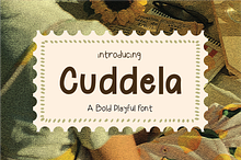 Cuddela - Bold Palyful Font