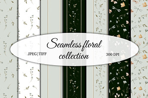 Elegant Botanical Seamless Set
