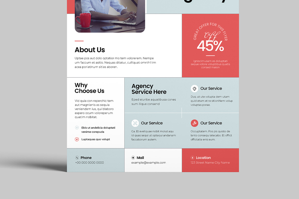 Business Flyer Agency Template, a Flyer Template by MightyDesign (Photo 5 of 8)