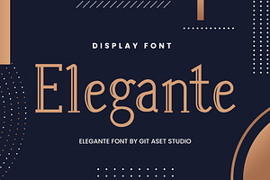 Elegante - Elegant Serif Font