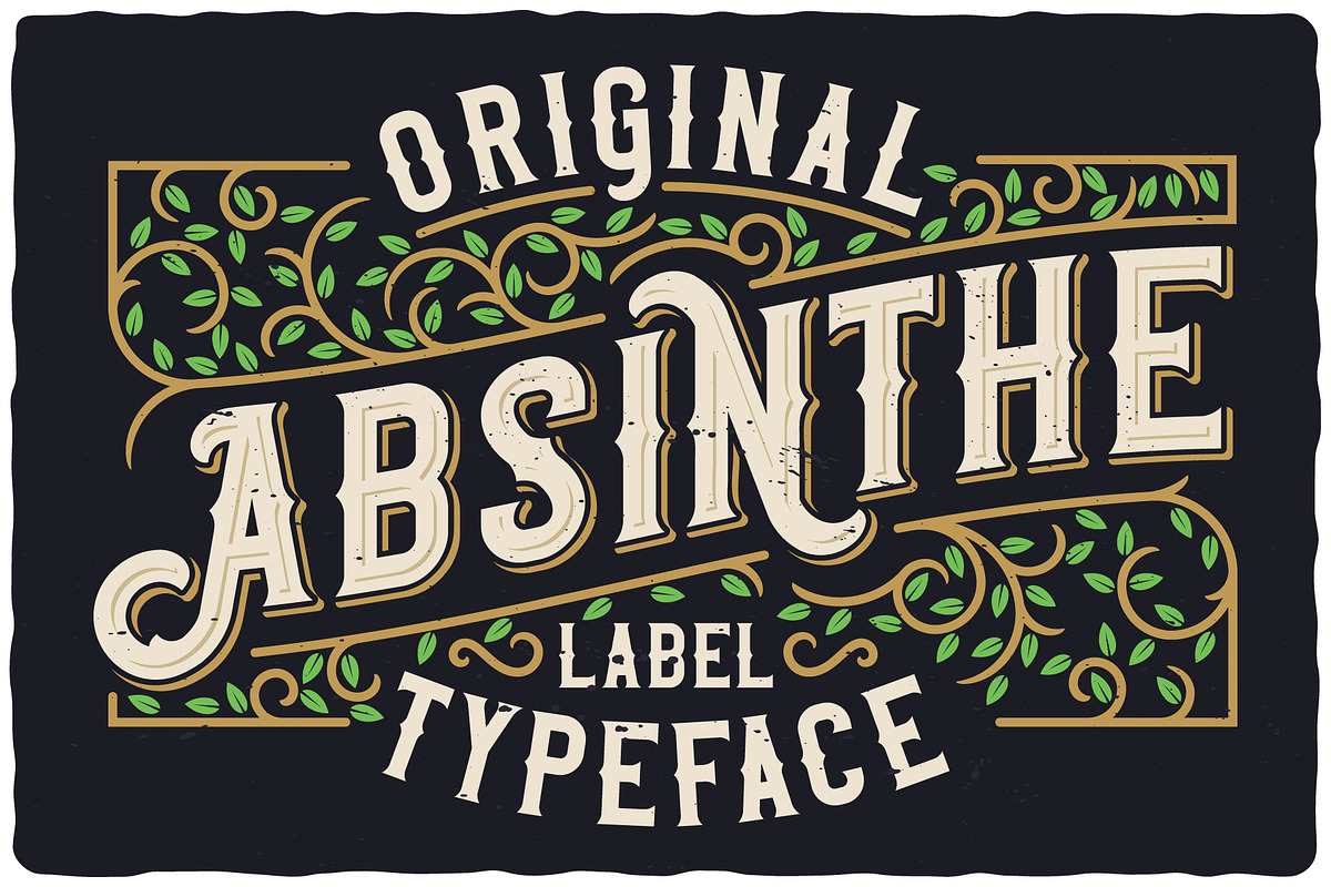 Original Absinthe Layered Font preview 3