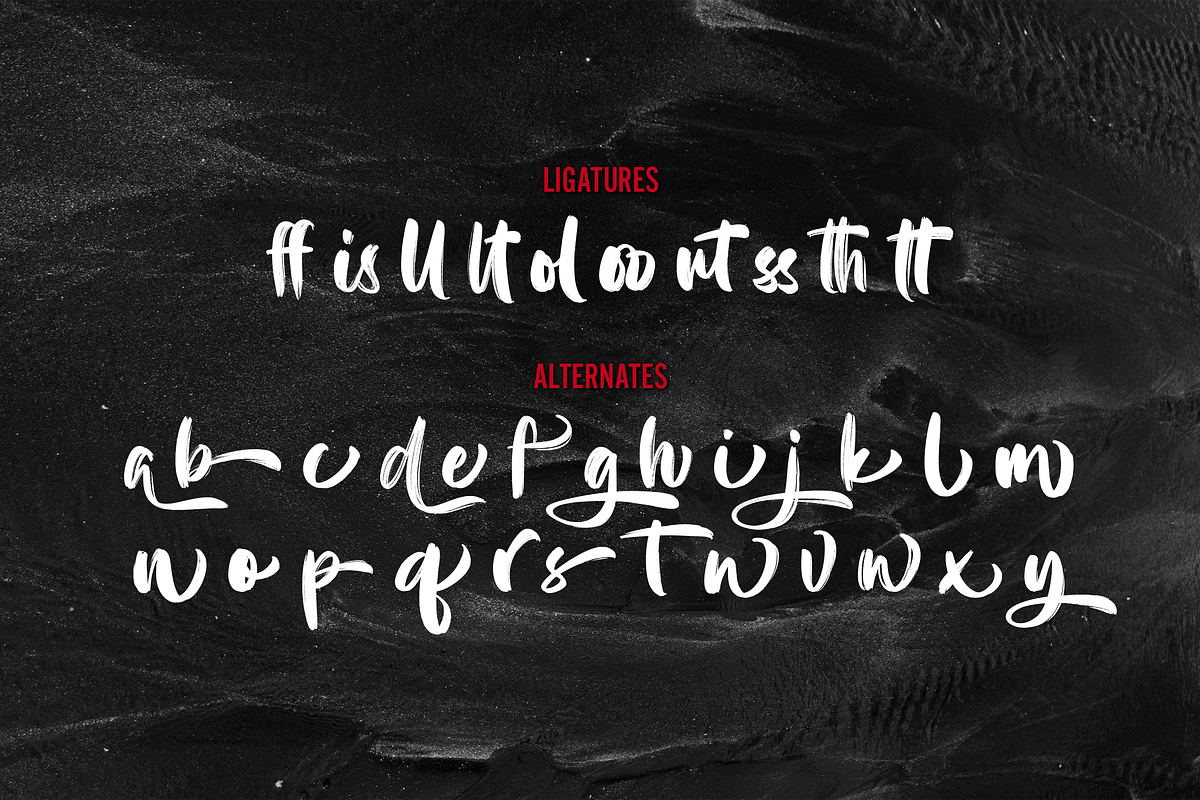 Brashty Brush Handlettering Font, a Font by Graphue (Photo 2 of 8)
