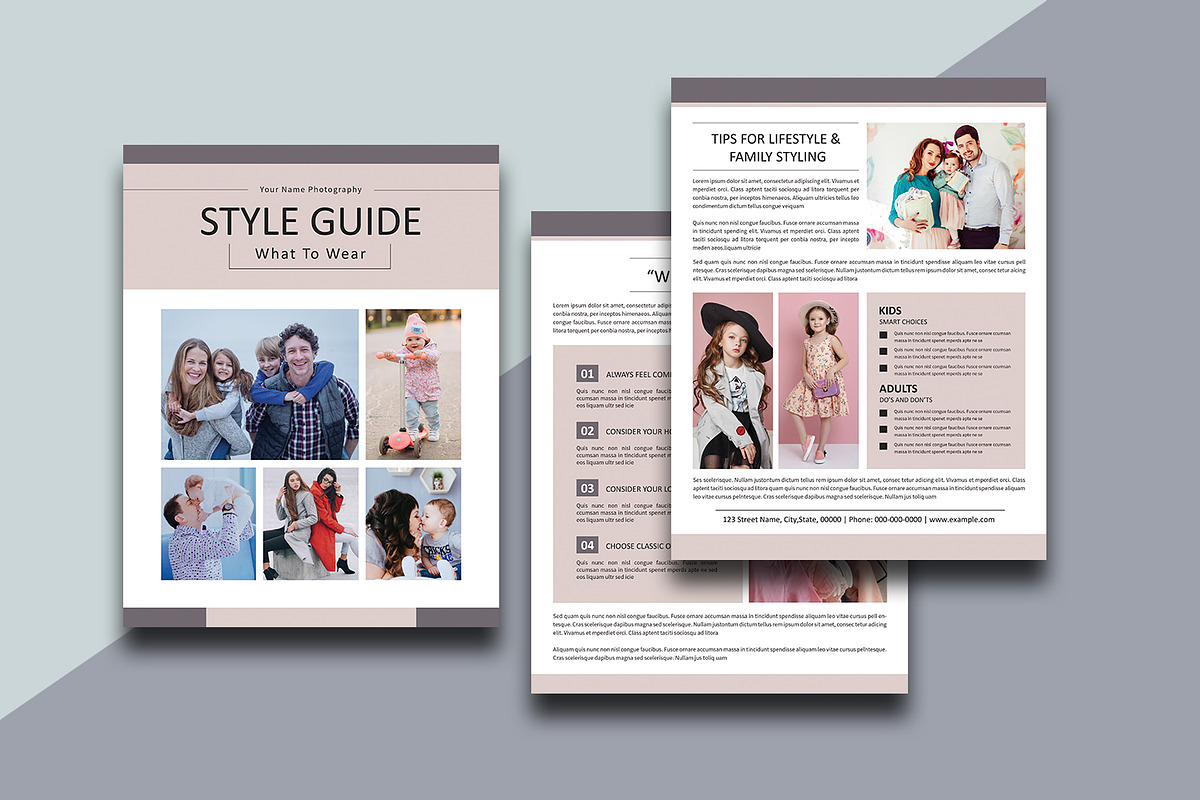 Style Guide Template, a Flyer Template by crazyOWL