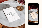 Marble Vintage 5x7 Invitation Mockup, a Product Mockup by Serenefeeling (Thumbnail 5 of 6)