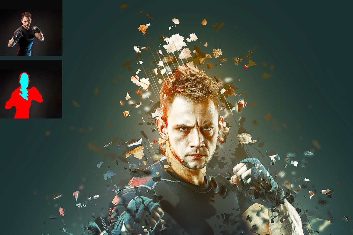 Paper Cut Dispersion PS Action, an Action Add-On by MRI STUDIO (Photo 7 of 22)