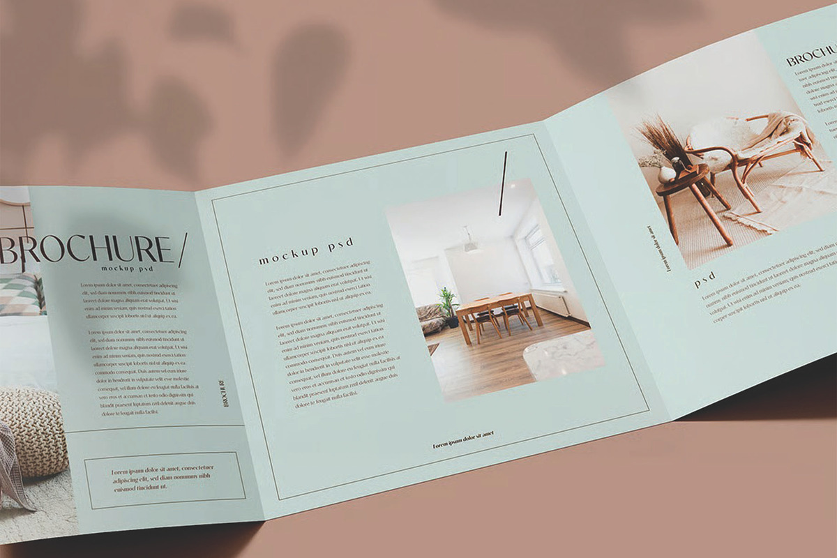 Brochure Mockup, an Advertising Mockup by skybluecreative (Photo 3 of 3)