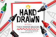 Thick & Dry Marker Brushes, a Brush Add-On by Side Project (Thumbnail 1 of 6)