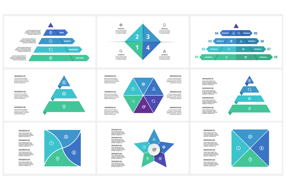 Triangle Presentation Canva Template preview 3
