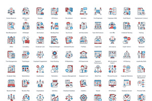 Human Resources Minimal Color Icons