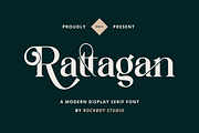 Rattagan - Display Serif Font, a Serif Font by RockboyStd (Thumbnail 1 of 12)